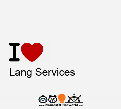 I Love Lang Services